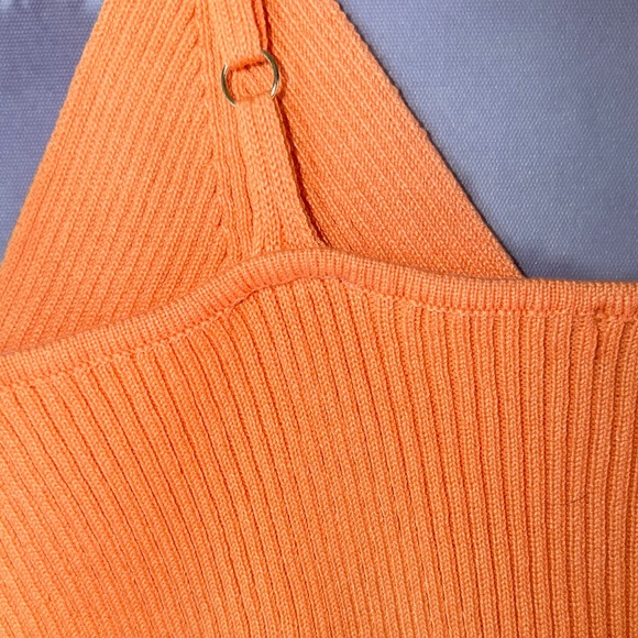Gianni Bini Orange Crop Top - Picture 3 of 5